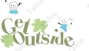 Outside